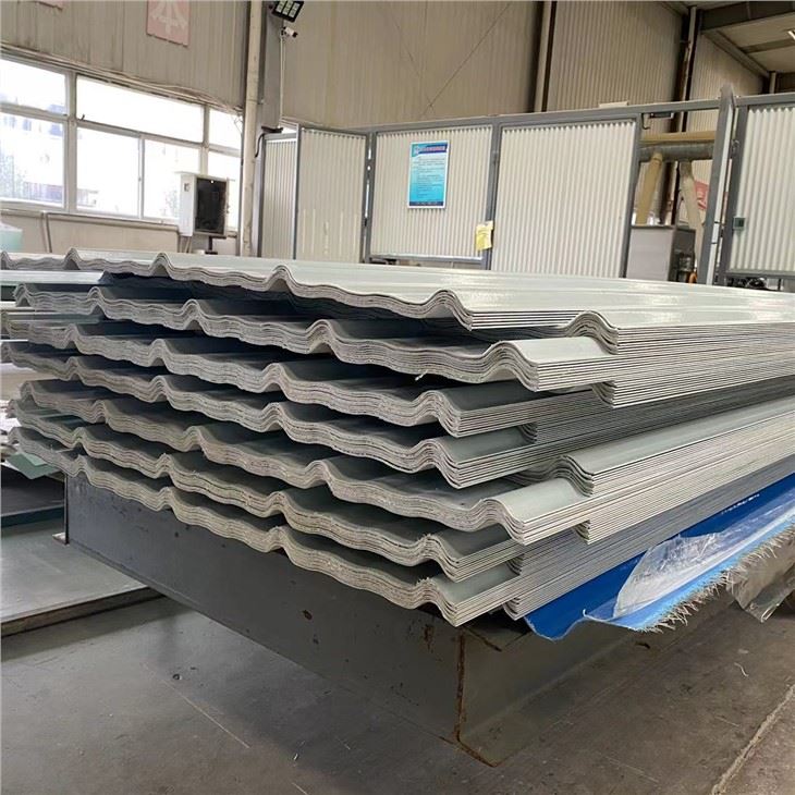 FRP Fiberglass Fèy Corrugated Transparan Fèy Plastik