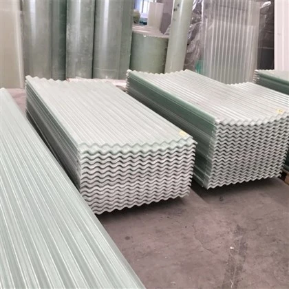 Fèy twati FRP corrugated pou depo Daylighting