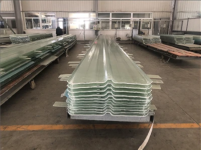 Translucent Corrugated FRP Skylight Sheets For Roofing